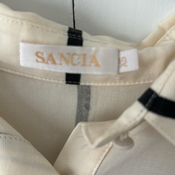 ANTHROPOLOGIE SANCIA STRIPED HI LO BUTTON DOWN SZ XS - Picture 3 of 4